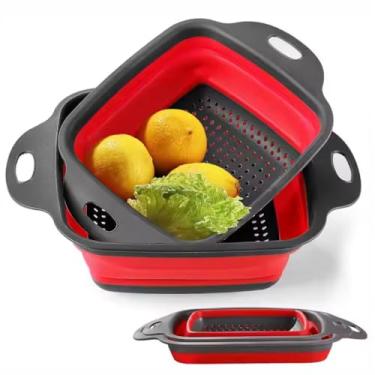 Imagem de Escorredor Retrátil Pequeno de Silicone – Ideal para Cozinhas Práticas