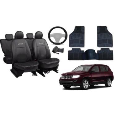 Imagem de Jeep Compass 2007-2010: Kit Completo com Couro e Tapete Incluído - Aer