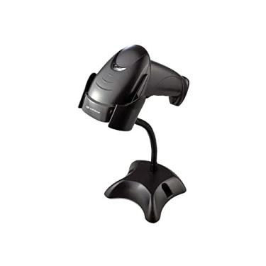 Imagem de Leitor de Código de Barras C3Tech LB-50BK Preto Sensor Laser com Suporte, Ergonômico Bidirecional USB, Le Boleto Bancário, Boleto Concessionária, Notas Fiscais DANFEs