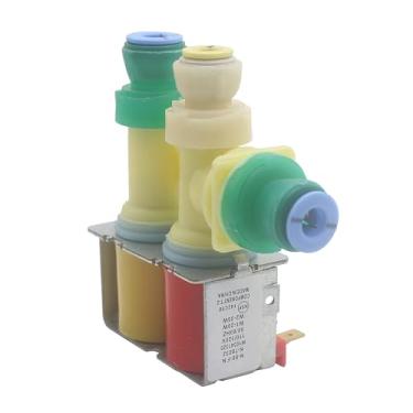 Imagem de W10341320 AC 110 / 120 V 20 W 35 W Válvula solenoide de entrada de água para geladeira, compatível com Whirlpool, Kitchen-Aid, Kenmore, May-Tag, substituição para máquina de gelo de geladeira