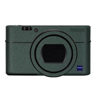 Imagem de Adesivo antiarranhões para câmera Sony RX100VI RX100VII RX100VII película protetora de câmera decalques RX100M6 RX100M7 (verde turquesa)