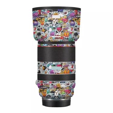 Imagem de Para Canon RF 70-200 mm F2.8 L is USM Vinyl Wrap Decalque Skin Film Anti-Scratch Camera Lens Body Protective Sticker Coat 70-200 2.8 (Graffiti White)