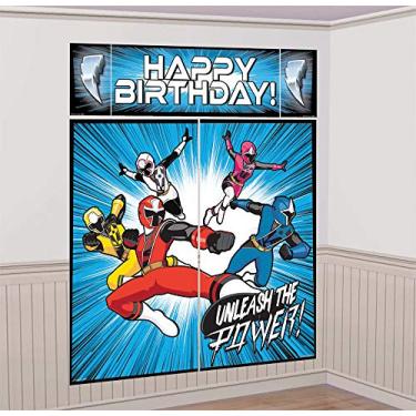 Imagem de Power Rangers 'Ninja Steel' Wall Poster Decorating Kit (5pc)