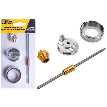 Imagem de Kit Bico Agulha Capa 1.5mm Para Pistola De Pintura The Black Tools