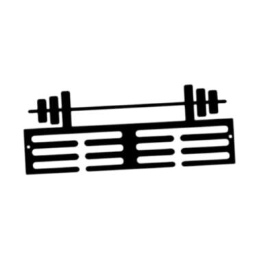 Imagem de rockible Exibição do cabide da medalha, prateleira de troféu que pendura o suporte de decoração de fita, com ganchos para nadar equestres de futebol, Style C