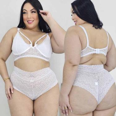 Imagem de Lingerie Plus Size Sensual Rendada Sedução Sexy Completa - Like4you, 4