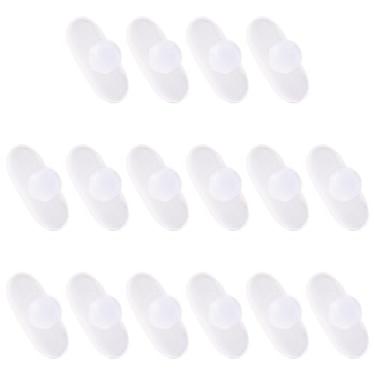 Imagem de DROGO 8 pares de almofadas de nariz de substituição para óculos de olho, almofadas de nariz de silicone macio, almofadas de nariz antiderrapantes sem cadarço, amigo da pele