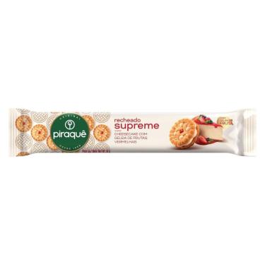 Imagem de Biscoito Recheio Cheesecake com Geleia de Frutas Vermelhas Piraquê Supreme 80g