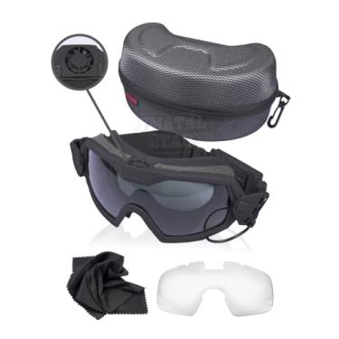 Imagem de FMATAL GEAR Versão de ventilador Cooler Softair Airsoft Glass Regulator Goggles Ski Snowboard Bike Paraquedas Skydiving (BK)