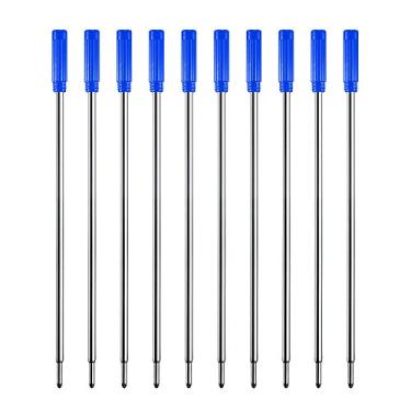Imagem de Enchimentos de tinta azul (10 peças), refil de canetas substituíveis, ponta média de 1 mm - azul