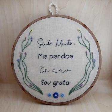 Imagem de Kit Ho'Oponopono bordado livre + Japamala - Paz Interior Store, Bastid