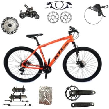 Imagem de Bicicleta Aro 29 GTI Roma 12 V MTB Index Disco Hidráulico Suspensão 80mm Unissex (Laranja, 15)