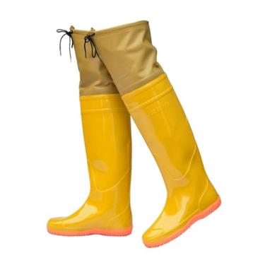 Imagem de Waders Botas De Cano Alto Masculinas E Femininas Para Pesca, Caça, Leves, De PVC, À Prova D'água, Para Áreas Externas, Botas De Chuva, Até O Joelho, 60 Cm(40 EU)