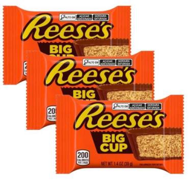 Imagem de Kit Chocolate Reeses Peanut Butter Big Cup Hersheys 39g Unidade Import