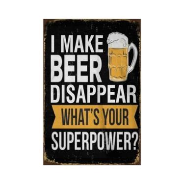 Imagem de Xanovir Placa De Lata Cerveja Xanovir, Pôster Metal, Decoração Parede Vintage, "Eu Faço Desaparecer", Para Pubs, Restaurantes, Cafés, Clubes, Placa, Caverna Masculina, 8X12"