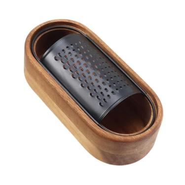 Imagem de WeiLaiKeQi Ralador de queijo com recipiente de queijo marrom eficiente e versátil de alimentos ralador de cozinha para vegetais limão, Sem Alça