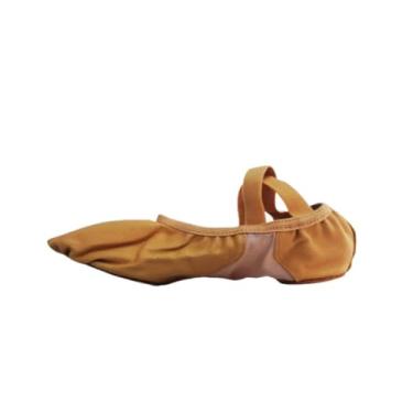 Imagem de Sapatilha Meia-ponta Balloné em Lona com Strech Sola dividida em Camurça Elástico Costurado em X cor Rosa Tamanhos 33 ao 44 Evidence Ballet (BEGE, BR, Adulto, Numérico, P, 35)