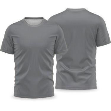 Imagem de Camisetas Básicas Dry Fit - FORTE IMPRESSAO, GG, Cinza escuro
