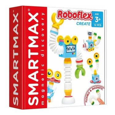 Imagem de Boneco Roboflex Brinquedo Encaixe E Montar 12 Pçs Smartmax