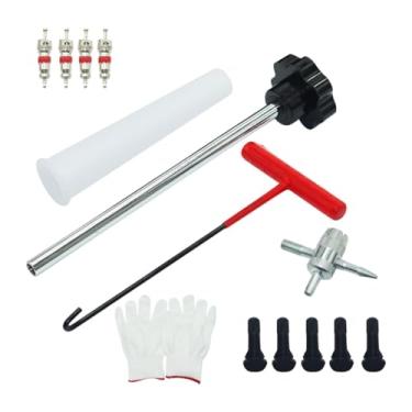 Imagem de NITAGO Ferramenta para Remoção de Núcleo de Válvula de Pneu para Caminhões, Quadriciclos E Carros, 13 unidades