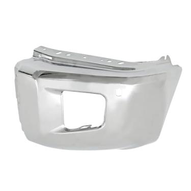 Imagem de Thomletha Substituição da tampa do para-choque dianteiro esquerdo cromado para Toyota Tundra 2014-2021 TO1004185 521130C050 com orifício para sensor de auxílio de estacionamento