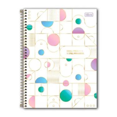 Imagem de Caderno Espiral Capa Dura Colegial 10 Matérias 160 Folhas Midtown Tilibra Estampa 1