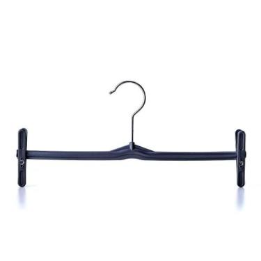 Imagem de Cabide calça adulto c/grampos 32,6 cm kit Ioplast, Preto, 200 peças