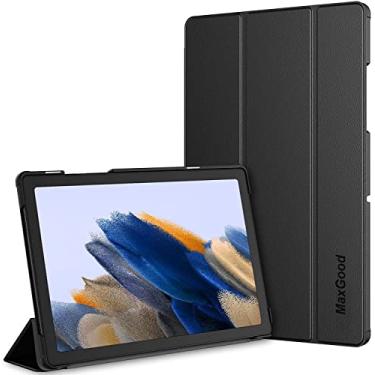 Imagem de Capa Smart Case Compatível Para Samsung Galaxy Tab A8 10.5'' SM-X200/X205/X207 2021 PRETO. Leve, PU de qualidade,Anti-impressões digitais,Resistente a arranhões