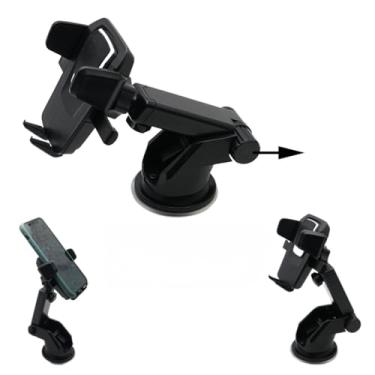 Imagem de Suporte Veicular para Celular Ventosa Universal Trava Automática Ajustável Ajuste Rotação GPS Carro