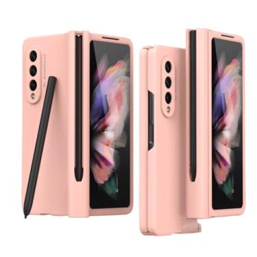Imagem de Capa para Galaxy Z Fold 6 com compartimento para caneta, capa protetora à prova de choque e com suporte para PC rígido (para Galaxy Z Fold 6/rosa)