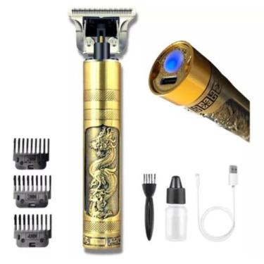 Imagem de Máquina de Cortar Cabelo p/ Barba Masculina Profissional Dragão - Gené