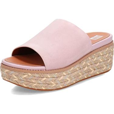 Imagem de FitFlop™ Sandália feminina Eloise de couro alpargatas, Lilás, 9