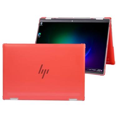 Imagem de mCover Capa compatível apenas com Notebook 2 em 1 HP Envy x360 16-ACxxxx / 16-ADxxxx / 16-ADxxxx Series 2 em 1 2024 ~ 2025 (não serve para nenhum outro modelo HP), vermelho