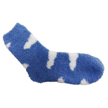 Imagem de MEIA FELPUDA CANO MÉDIO BASIC+ 33-38 NUVEM AZUL E BRANCA