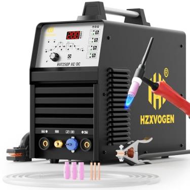 Imagem de H HZXVOGEN Soldador Tig Ac Dc Com Pulso, Máquina De Solda Alumínio 200A, Onda Quadrada, 110V/220V, Inversor Igbt Hf Tig/Pulso Tig/Stick