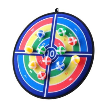 Imagem de JOGO ACERTE O Alvo Infantil F 2 Bolas + 2 DARDOS SEM PONTAS DARDOS BOLINHA QUE GRUDA ARREMESSO BRINQUEDO longe das telas DIVERTIDO E SEGURO DIVERSÃO LONGE DAS TELAS 36CM (PRETO)