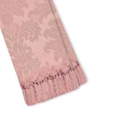 Imagem de Manta para Sofá e Cama Peseira Xale Jacquard Decorativa(147 ROSÊ,1,40 X 1,80)