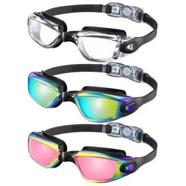 Imagem de Óculos de natação CIFOYA Kids Anti-Fog Anti-UV para 4 a 16 anos, pacot