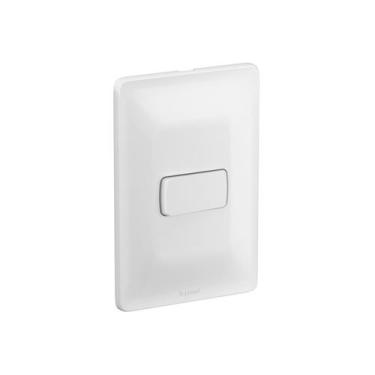 Imagem de Conjunto 1 Interruptor Simples 4x2 Branco 680100 Pial Zeffia - Pial Le