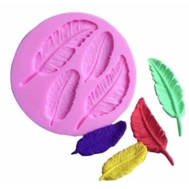 Imagem de Molde de silicone penas para decorar f495 - CM