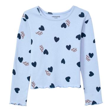 Imagem de Blusa Hering Azul Infantil Menina Toddler Estampada-Feminino
