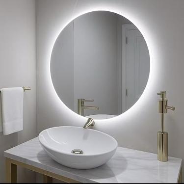 Imagem de Espelho Redondo 60cm com Led (Branca, 50cm)