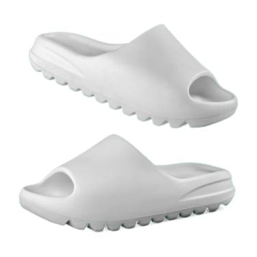 Imagem de Chinelo Sandalia Slide estilo nuvem Masculino e Feminino - Estiloso, Confortável Mácio(Branco,37)