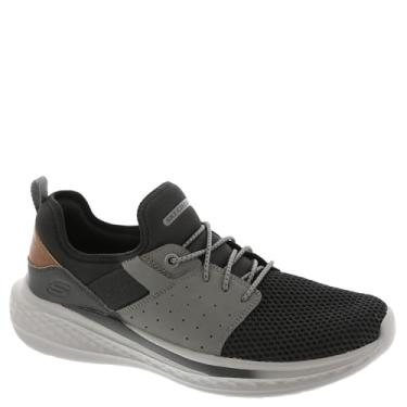 Imagem de Skechers Tênis masculino relaxado: Slade - Raymar, Preto, cinza, 38