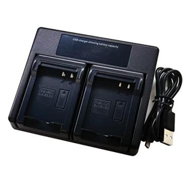 Imagem de Carregador de bateria USB duplo para câmera digital Nikon EN-EL23 ENEL23 MH-67 Coolpix B700 P600 P610S S810C P900 P900S
