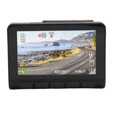 Imagem de Zopsc Câmera de Carro e Traseira de Came e Traseira de 4K Dash Cam, 5 GHz Wi -Fi Com 170 ° de Largura, Tela LCD de 2 Polegadas, Sensor G, Modo de Estacionamento de 24 Horas, Gravação