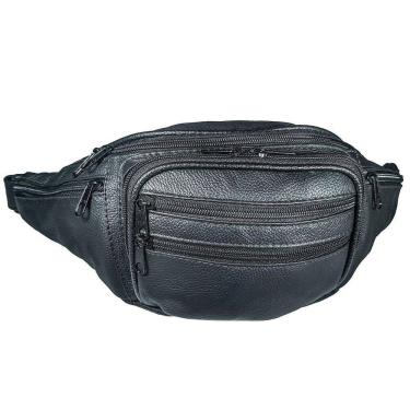 Imagem de Pochete Feita De Couro Grande Espaçosa Resistente