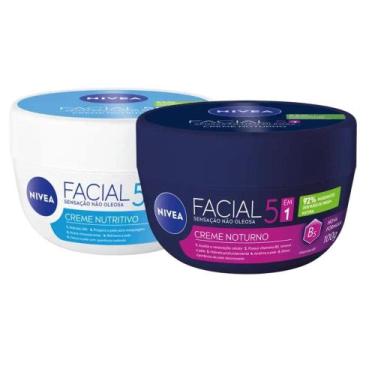 Imagem de Kit Nivea Hidratante Facial Nutritivo 100g + Hidratante Facial Noturno