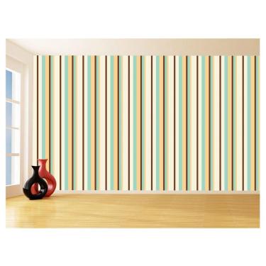 Imagem de Papel De Parede 3D Listras Coloridas Verticais 3,5M Lst39