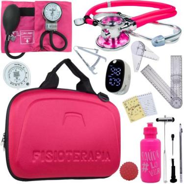 Imagem de Kit Fisioterapia Maleta Goniometro Martelo Buck Completo - Love Saude,